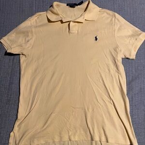 Ralph Lauren Yellow Polo Shirt Classic Style
